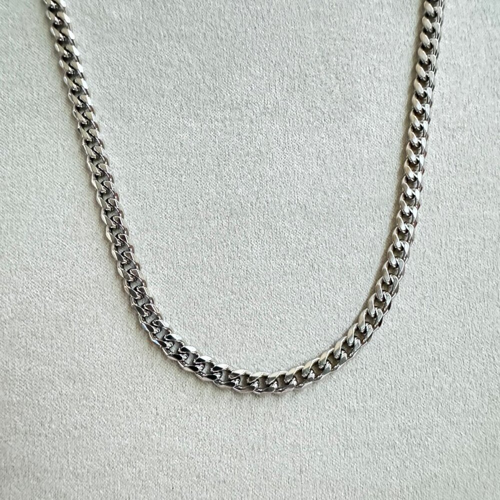 Chain Chain - 5mm Cuban - Silver - 22 inches